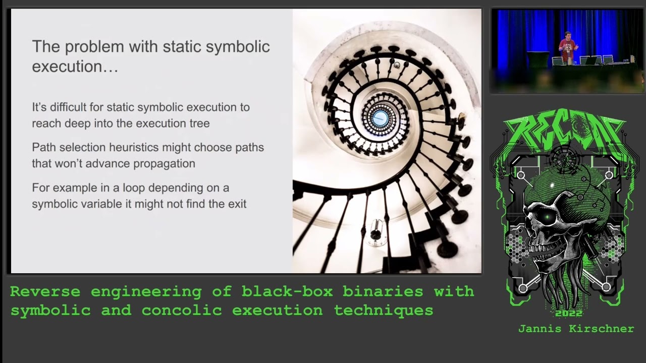 Recon2022 - Reverse engineering of black box binaries with symbolic and concolic execution technique