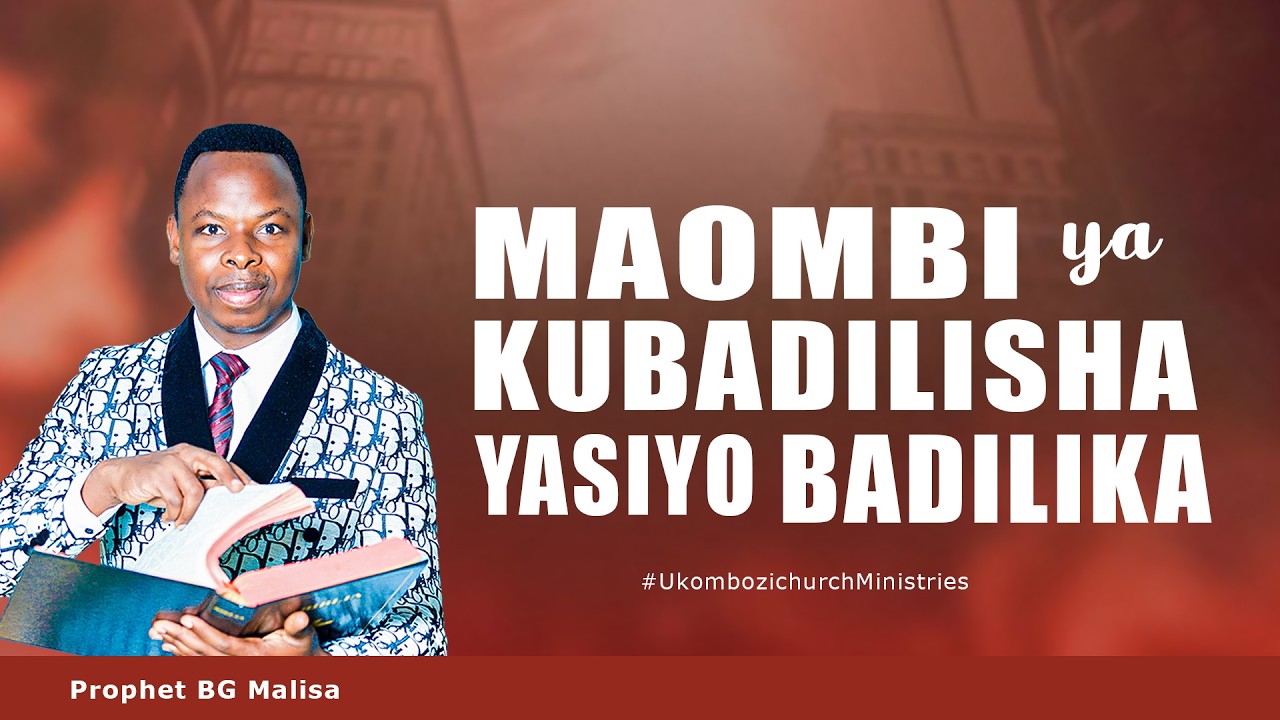 #🔴𝗟𝗜𝗩𝗘: MAOMBI YA KUBADILISHA YASIYO BADILIKA || Nabii BG Malisa || 09th March  2026