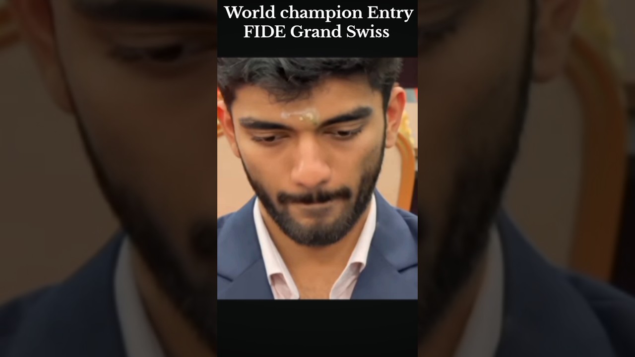 World champion Gukesh Entery FIDE Grand Swiss😍♥️