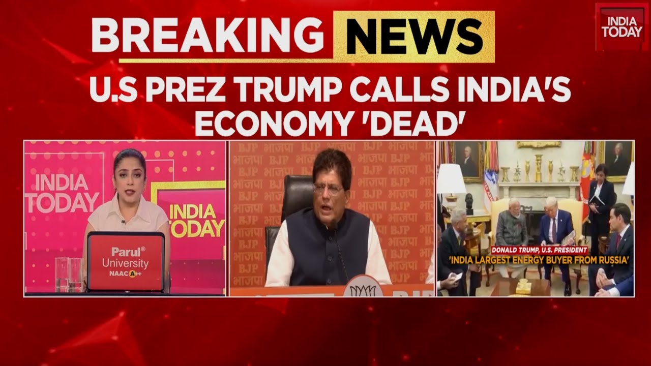 Trump Calls India's Economy 'Dead'; Govt To Reply On Tariff Bomb In Parliament | India Today News