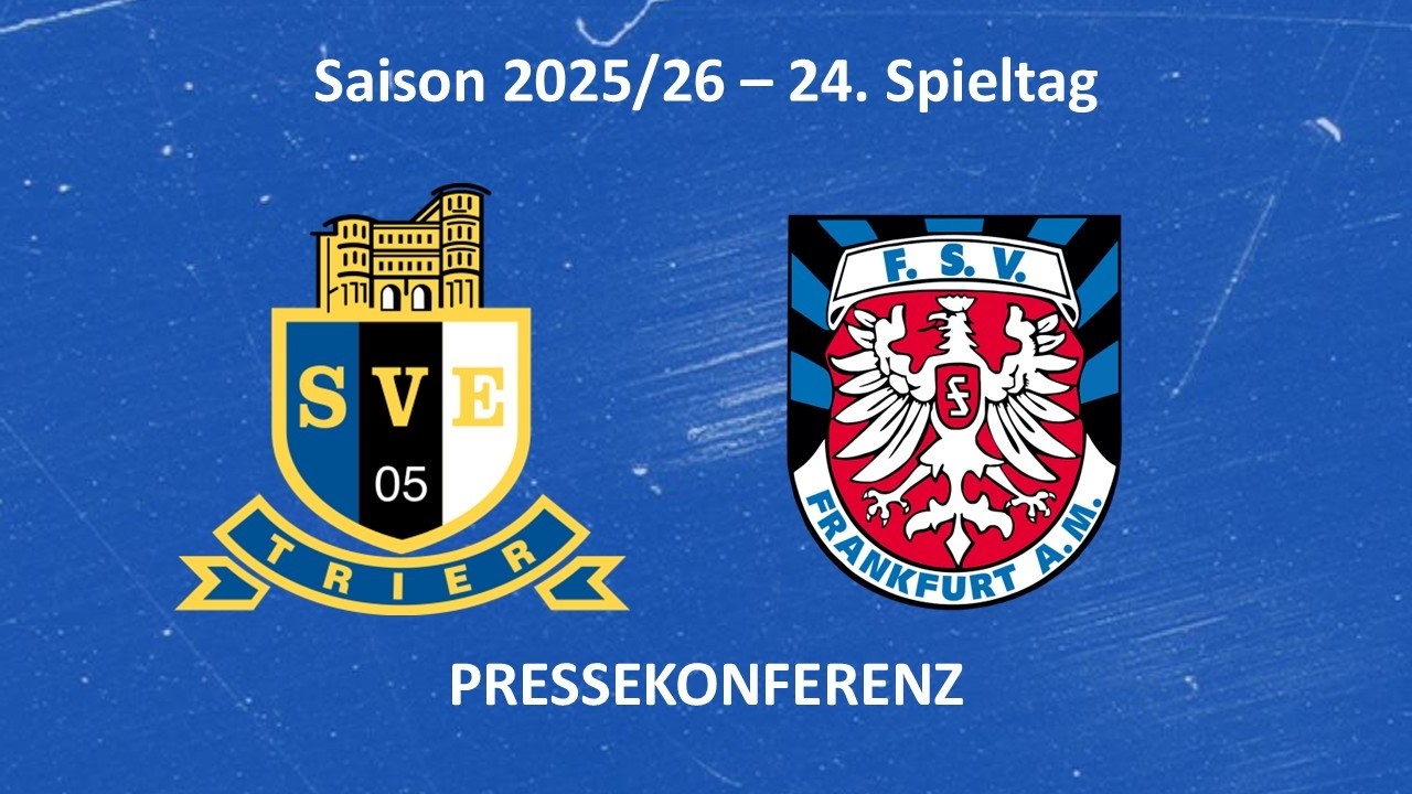 Pressekonferenz nach dem Spiel Eintracht Trier vs. FSV Frankfurt