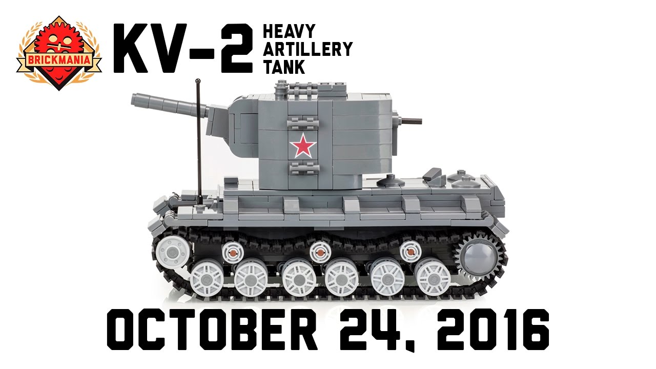 KV-2 Heavy Artillery Tank - Custom Military Lego