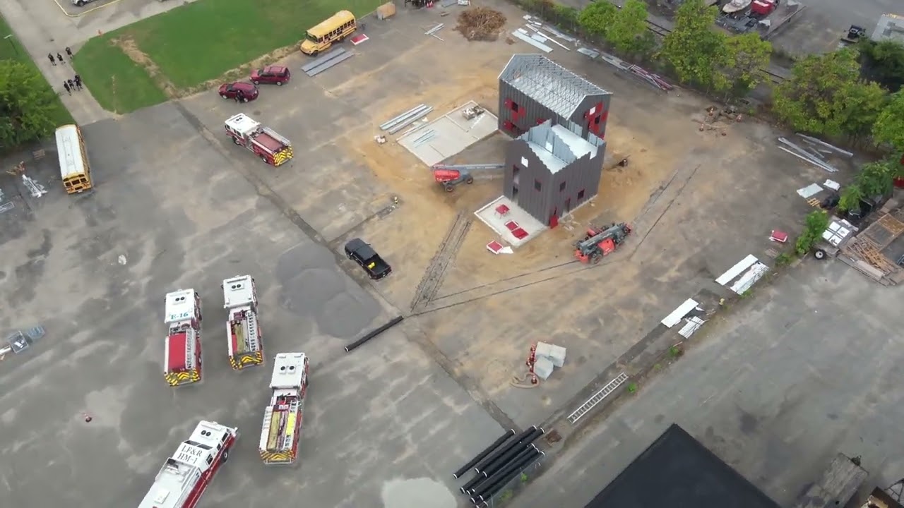 Louisville Fire Burn Building Construction Timelapse
