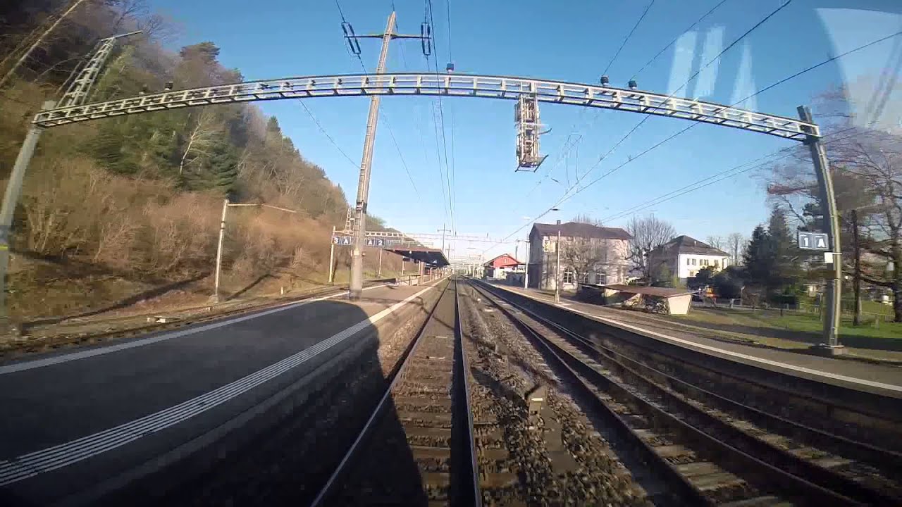 Cab Ride RE 4910 from Zürich HB to Schaffhausen