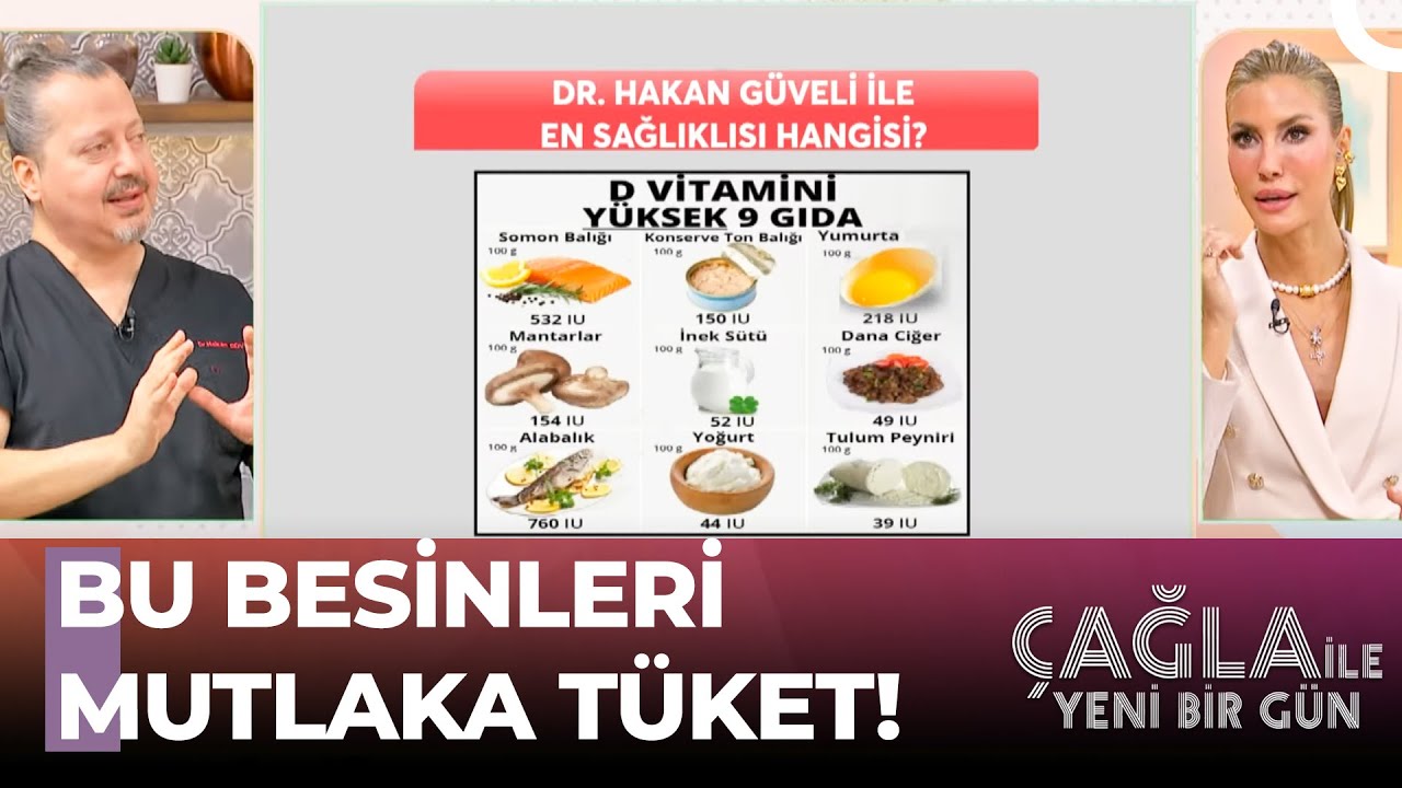 D Vitamini En Yüksek 9 Gıda!  - Çağla İle Yeni Bir Gün 1204. Bölüm