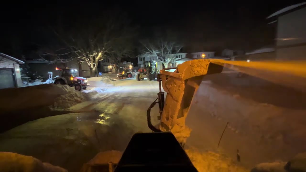 John Deere Snow Blowing a FULL Driveway — Fast, Clean, No Mess
