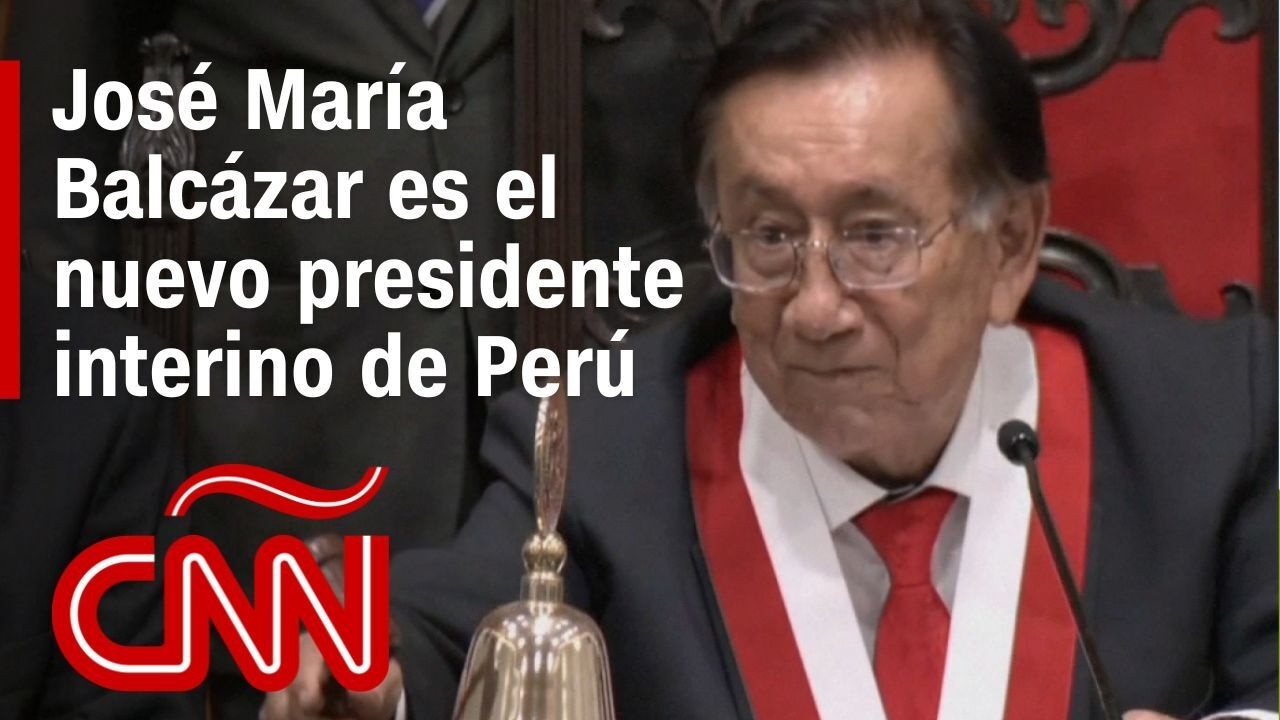 Congreso de Perú elige a José María Balcázar como nuevo presidente interino