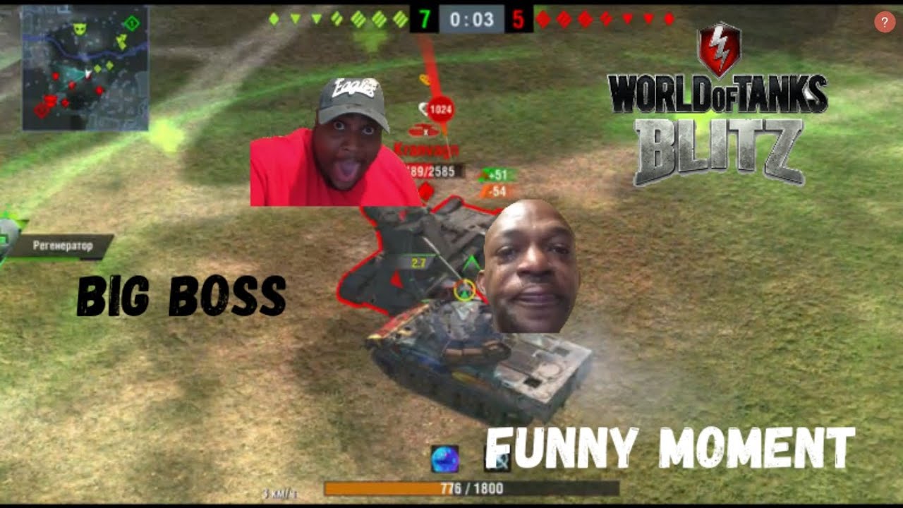 BIG BOSS 💥funny moments💥 WOT BLITZ Game Tv