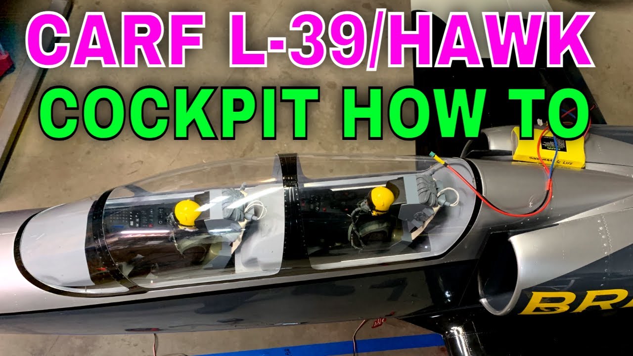 HOW TO INSTALL COCKPIT IN CARF Skygate L-39/HAWK Composite ARF