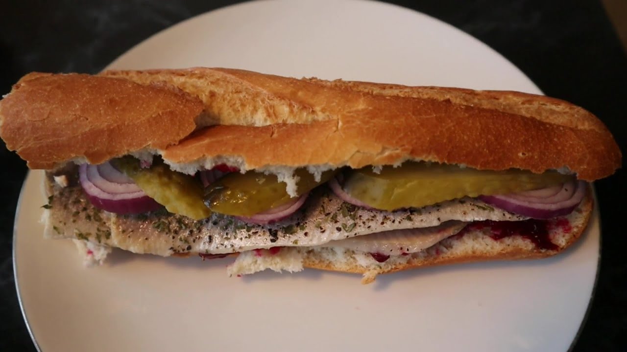 Herring a'la Matjas Baguette (Extremely Salted Polish Herring Fillets) | Jan's Kitchen | Jan Tom Yam