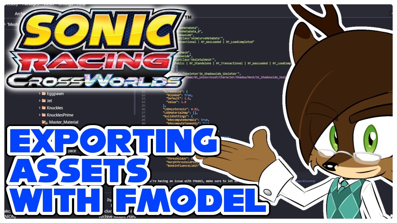 Exporting Assets with FModel | Sonic Racing: CrossWorlds Modding #1