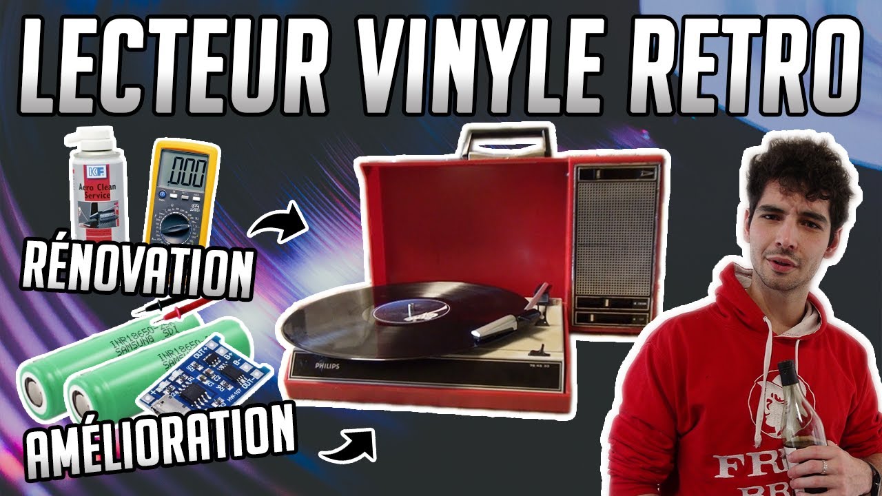 💽 Réparer et rénover un lecteur vinyle portable