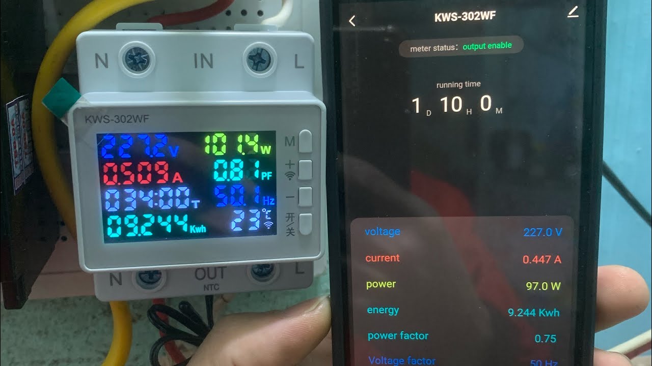 Công tơ điện tử kết nối APP Wifi.