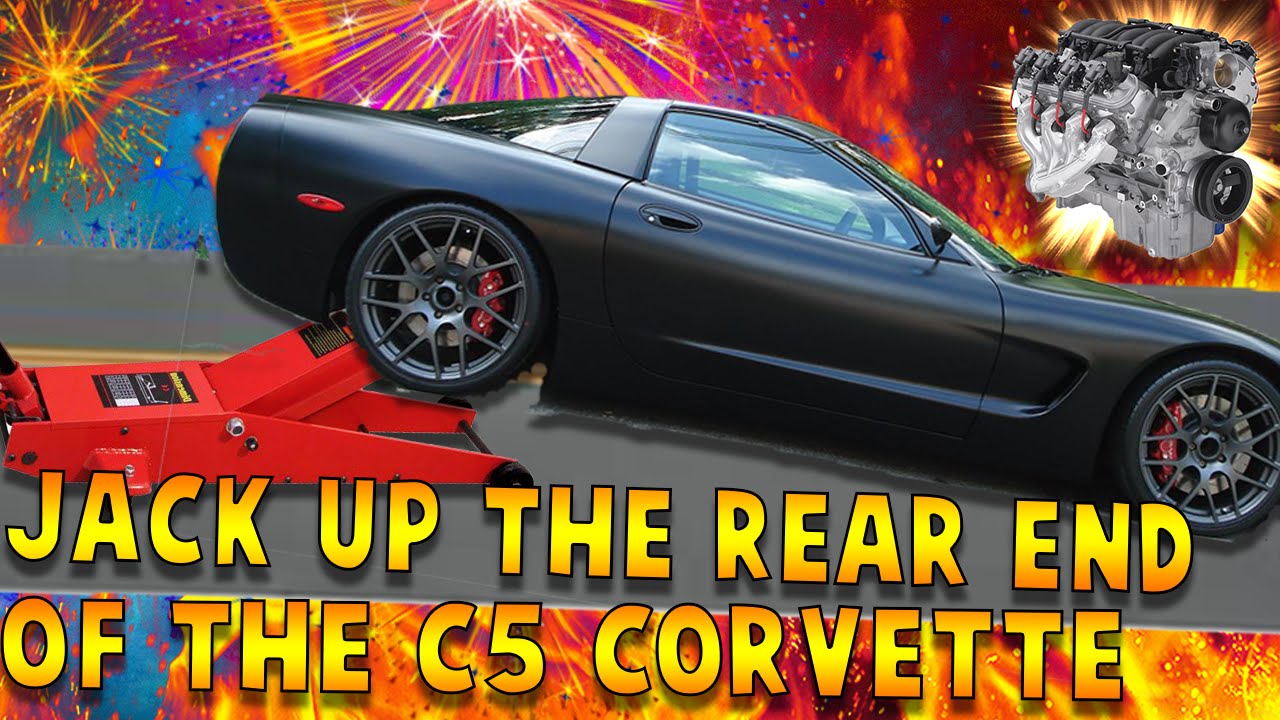 How to Jack Up - Lift -  the rear of a  C5 Corvette.
