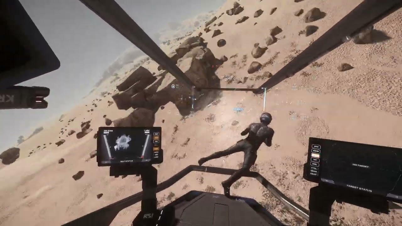 Fake Taxi - Star Citizen unlim low fly - [4K60, Tobii5, Joysticks]