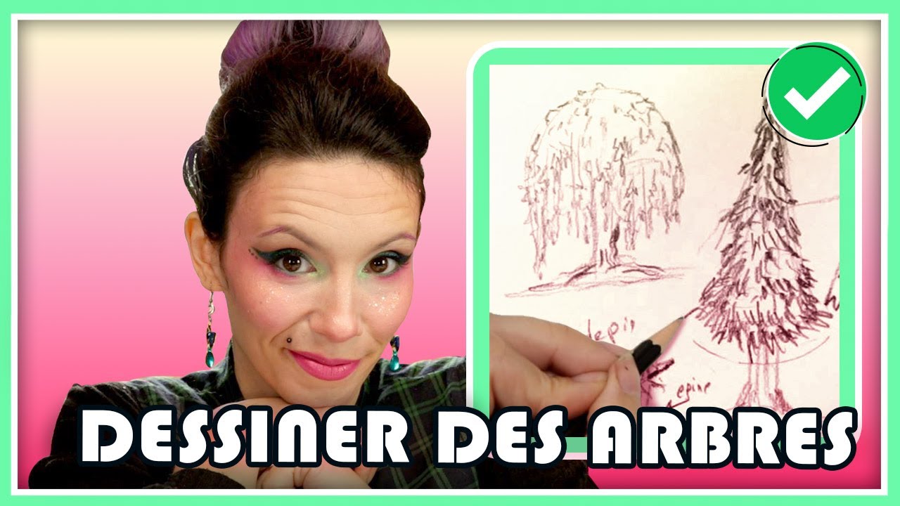 COMMENT DESSINER DES ARBRES FACILEMENT - Tips et Astuces 😁👍✨ - LES BASES DU DESSIN