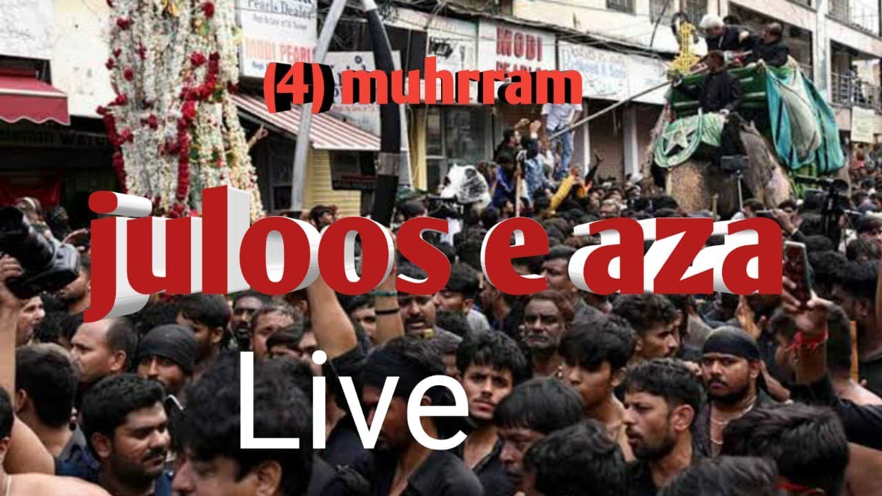 Azadari muzaffarnagar Live 🔴 juloos 4 mohrram muzaffarnagar 2023//1445