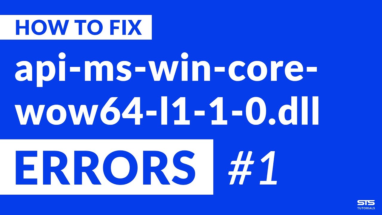 api-ms-win-core-wow64-l1-1-0.dll Missing Error on Windows | 2020 | Fix #1