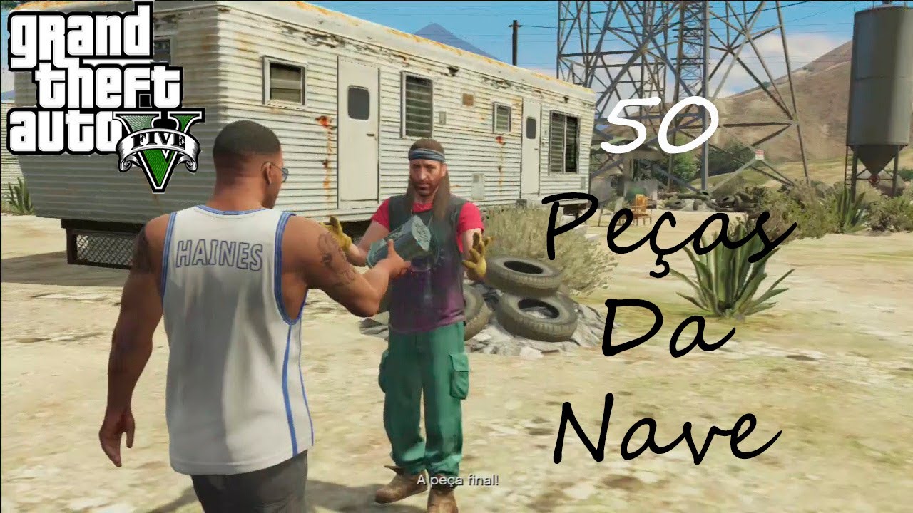 GTA V Conquista/Troféu - Muito Além Das Estrelas + Localizações Das 50 Peças Da Nave Espacial pt-br