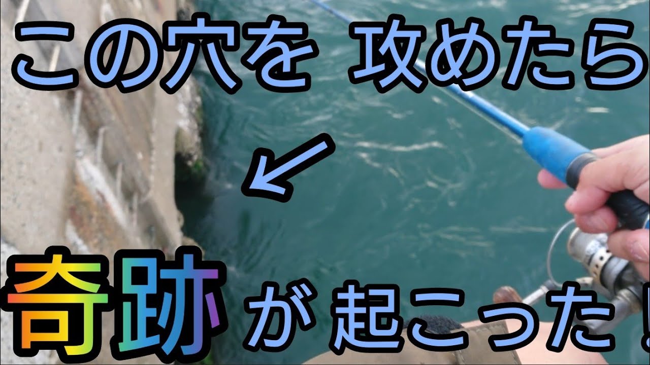 【穴攻め】この穴を攻めたら奇跡が起こった!！日明海峡釣り公園