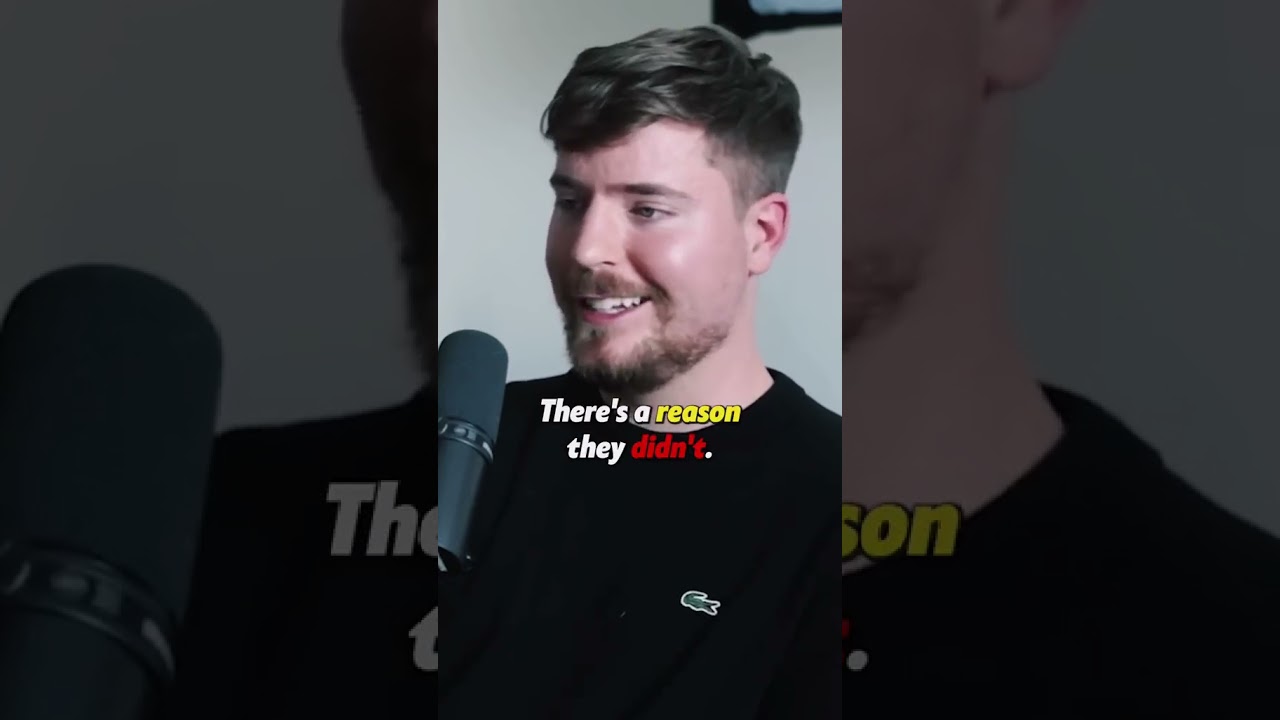 Mr beast talking about YouTube algorithm
