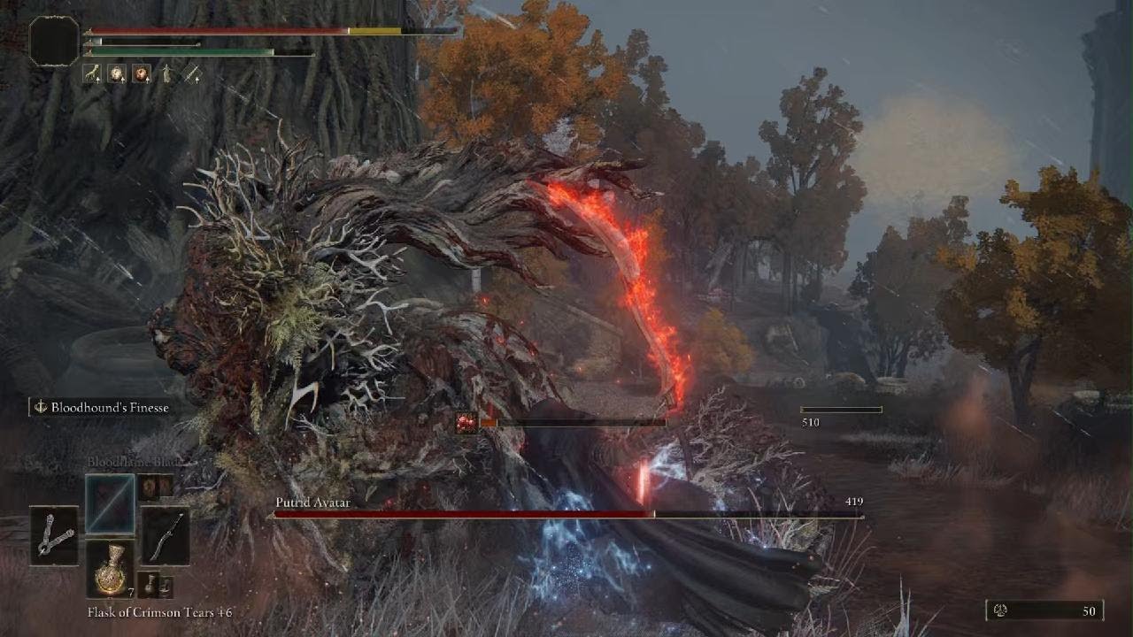 ELDEN RING: Putrid Avatar in Northern Caelid (Dragonbarrow)