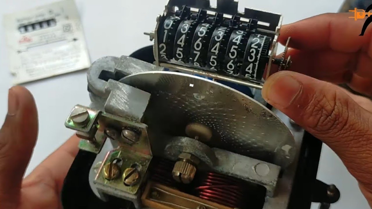 Whats inside of Single phase energy meter ? old Single phase energy meter parts