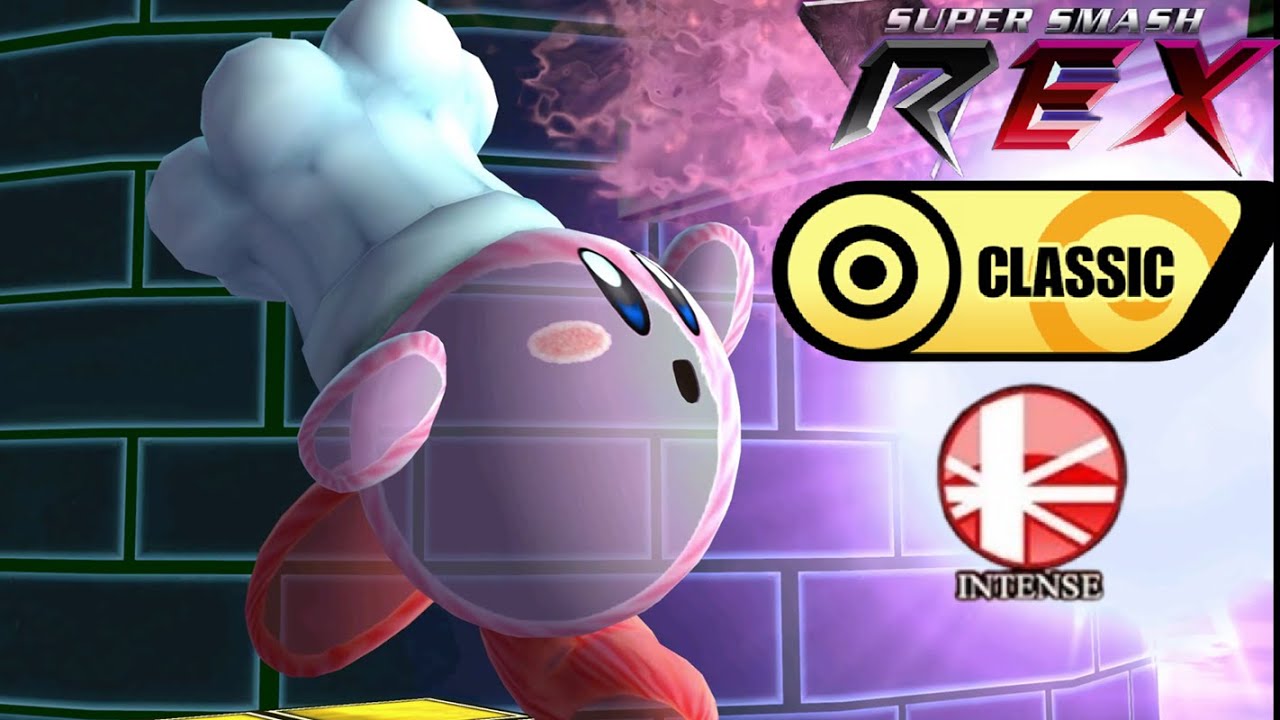 Super Smash REX Gameplay - Classic Mode with Kirby (Intense)