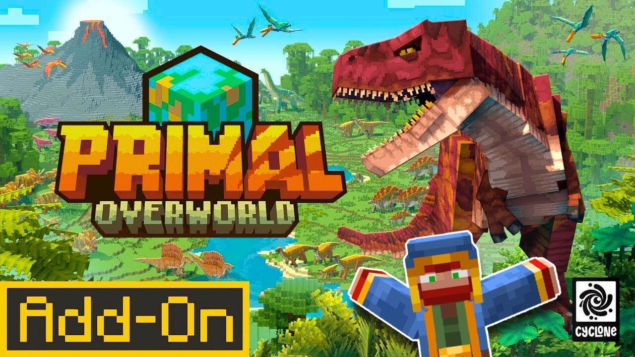 Can You SURVIVE In The Primal Overworld!? - Addon Review and Showcase -