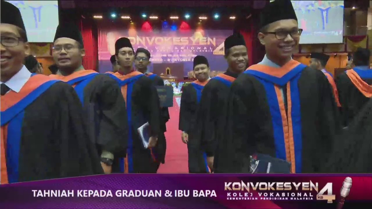LIVE! Majlis Konvokesyen Kolej Vokasional KPM kali Ke-4  28 September 2019 | Sidang 1