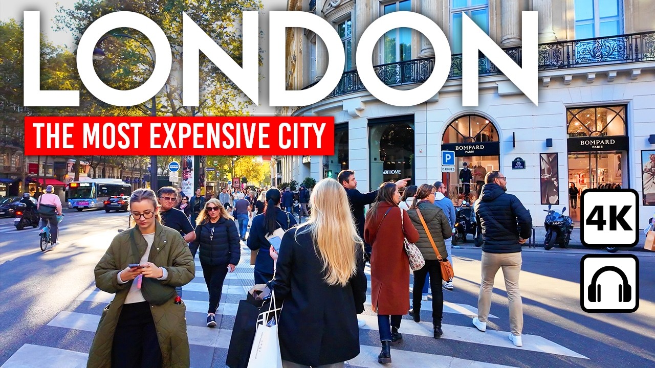 ЛОНДОН, ВЕЛИКОБРИТАНИЯ 🇬🇧 Город власти, денег и истории | Пешая экскурсия в формате 4K