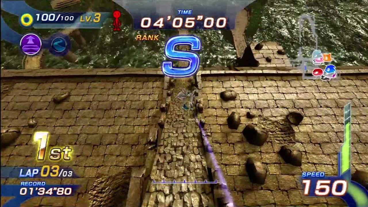 Sonic Free Riders: Forgotten Tomb (Expert / Free Race) [1080 HD]