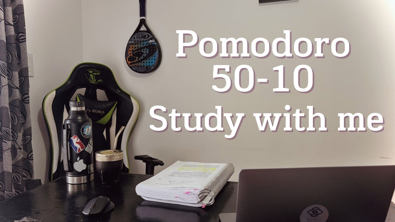 Pomodoro 50-10 RAIN & LOFI - Study with me :) 4 hours