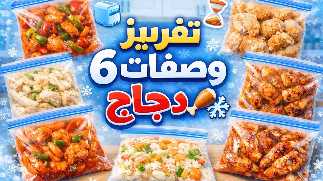 6 تتبيلات دجاج🍗 للتفريز ❄️تنقذك طول الشهر👌