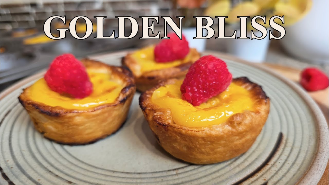 Unbelievably Delicious Egg Tarts with 5 Main Ingredients! | Portuguese Pastel De Nata