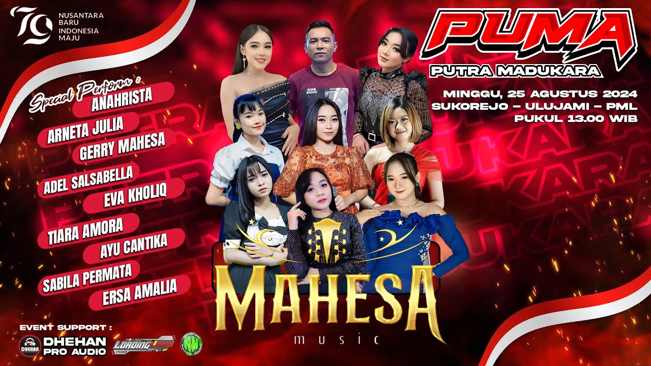 🔴 [LIVE] MAHESA MUSIC | DHEHAN PRO | PUMA ( PUTRA MADUKARA ) SUKOREJO - ULUJAMI | 25 AGUSTUS 2024
