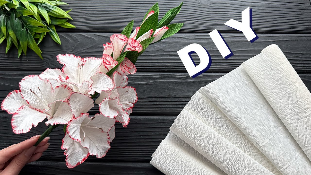 Beautiful! Crepe Paper Gladiolus Decoration Ideas How to Make Crepe Paper Flower