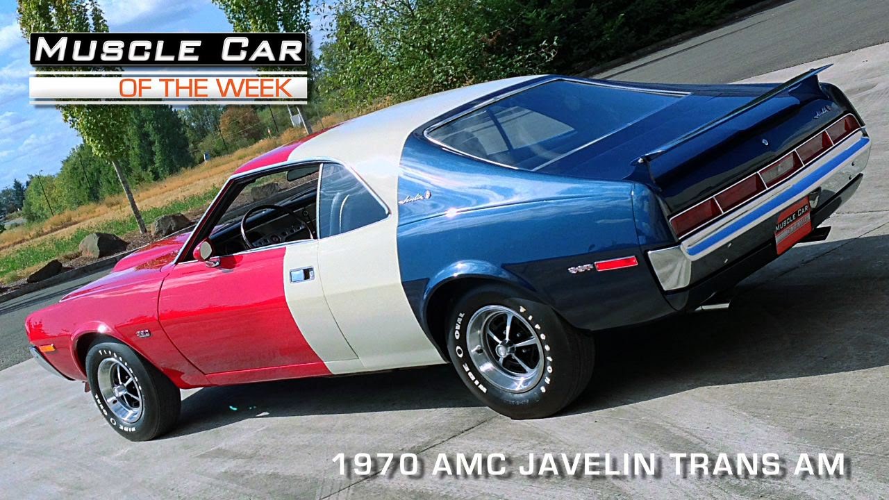 Muscle Car Of The Week, выпуск №88: AMC Javelin Trans Am 1970 года. Видео
