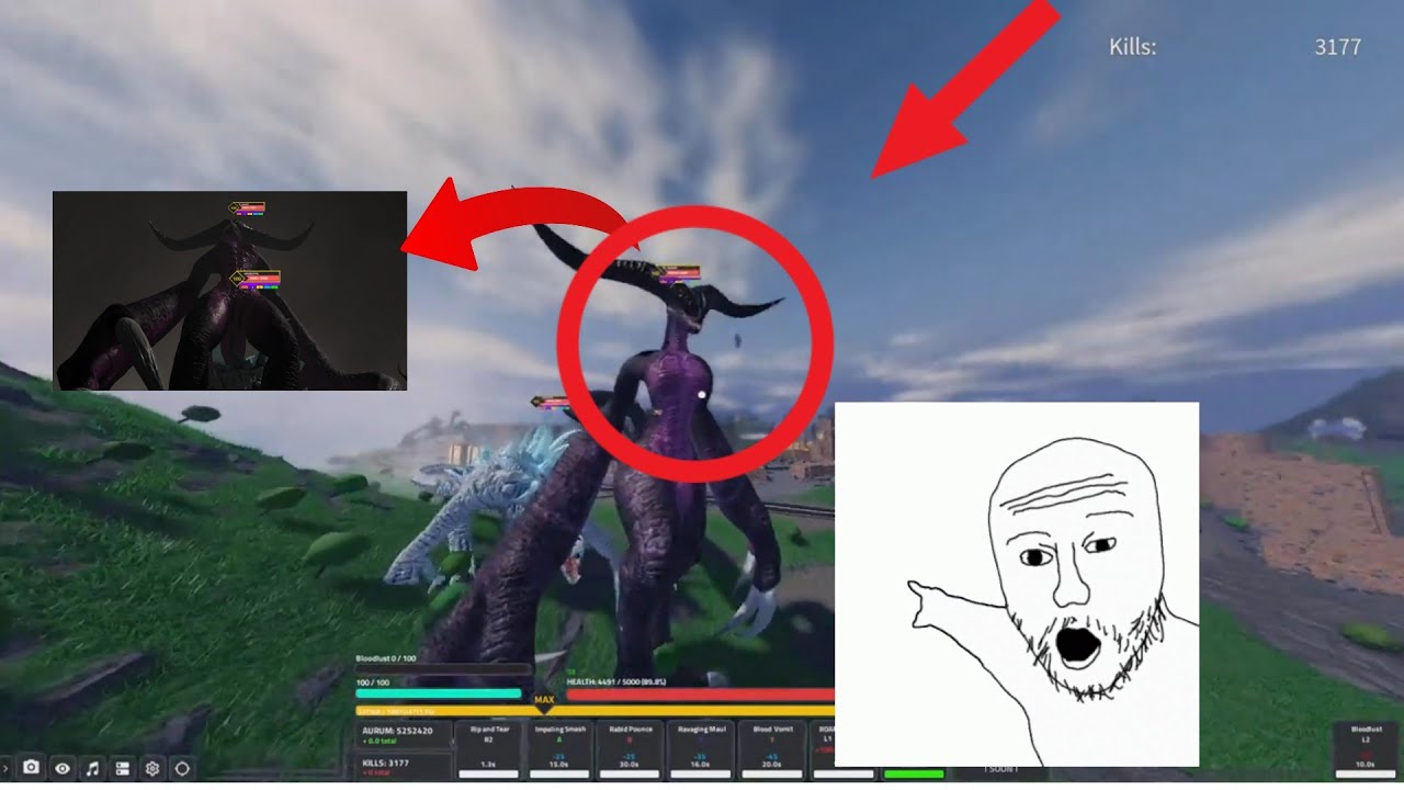 New dev kaiju spotted in the wild!!!+Kyrevathor (Kaiju bloodbath)