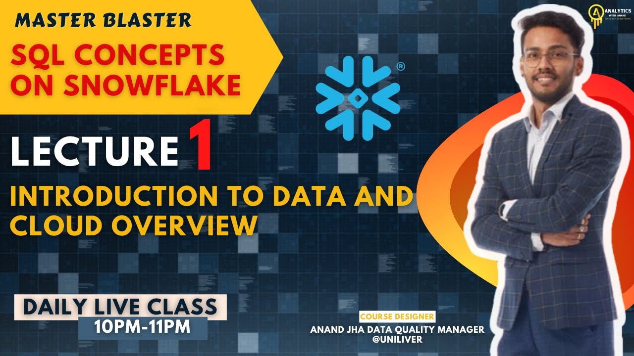 LECTURE 1 | INTRO | SQL | CLOUD  OVERVIEW | SNOWFLAKE  | MON-FRI |  LIVE CLASS | 10PM-11PM