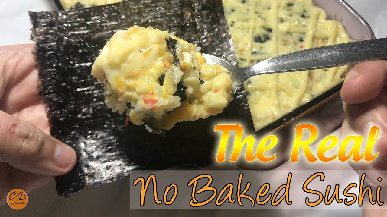 NO BAKE SUSHI RECIPE | LITERALLY NO OVEN | FOLLOW THESE EASY STEPS | Cha Lou's Kitchenette #45