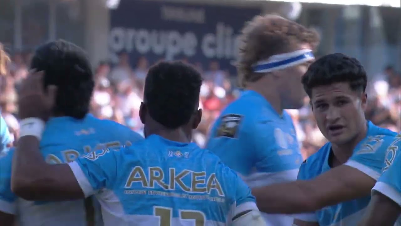 TOP 14 - Essai de Manu TUILAGI (AB) - Aviron Bayonnais - ASM Clermont