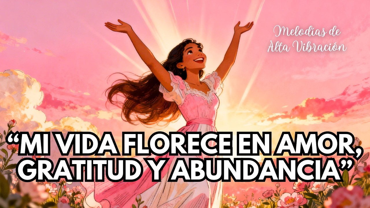 🌸 MI VIDA FLORECE EN AMOR, GRATITUD Y ABUNDANCIA INFINITA | Mantra de Prosperidad y Alta Vibración 💖