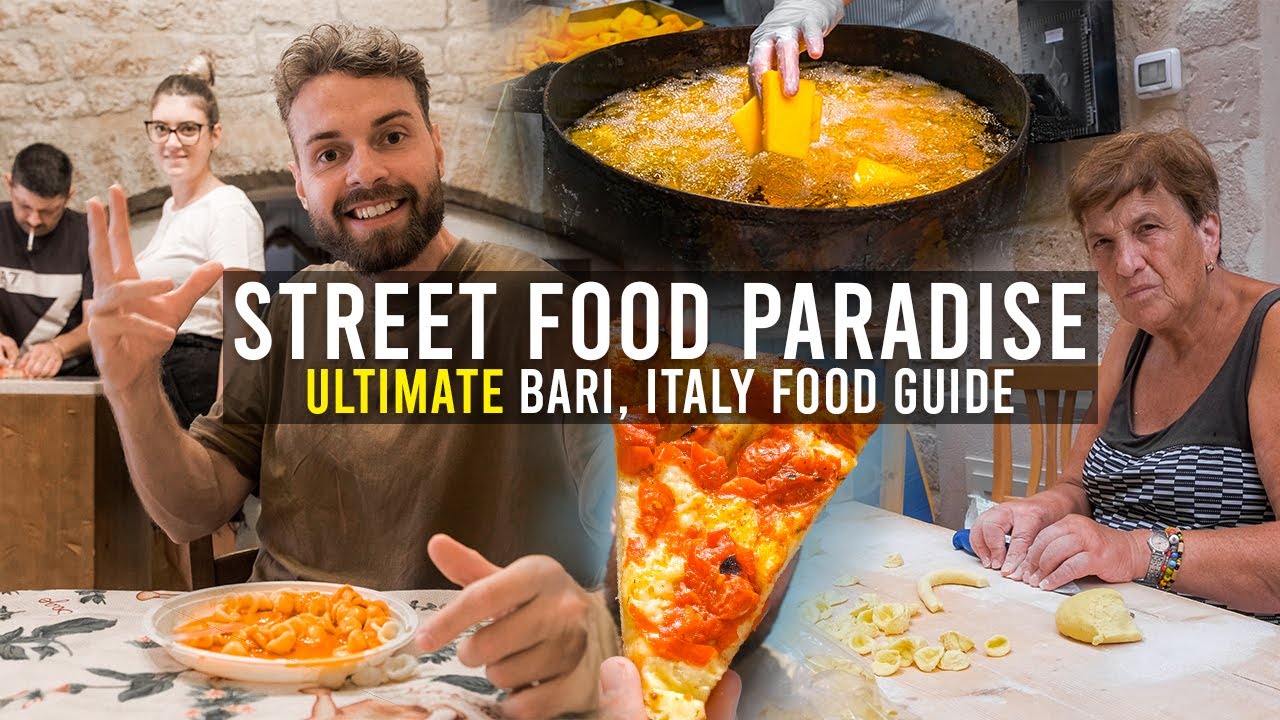 ЛУЧШАЯ итальянская еда, которую стоит попробовать — ULTIMATE Street Food Tour в Бари, Италия