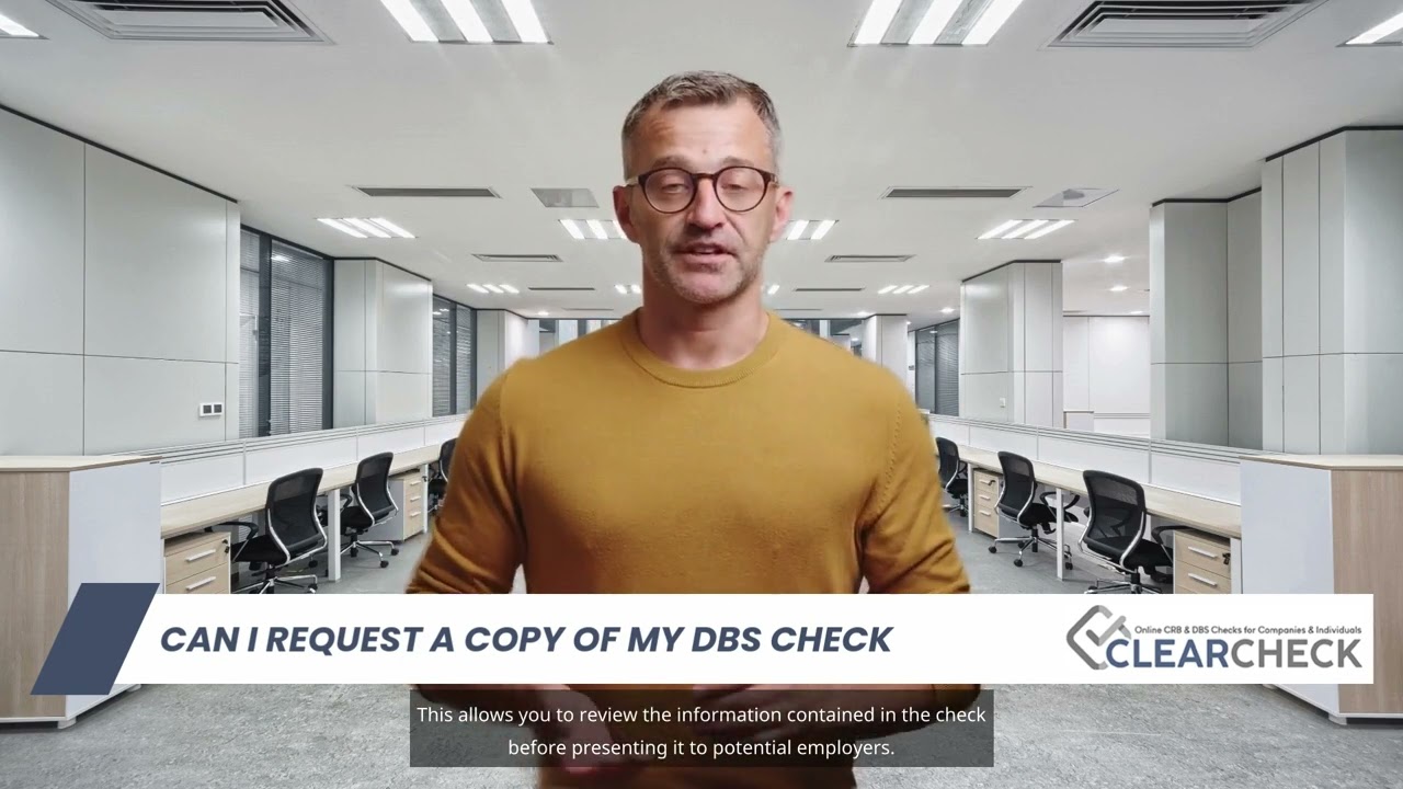 Can I request a copy of my DBS check?