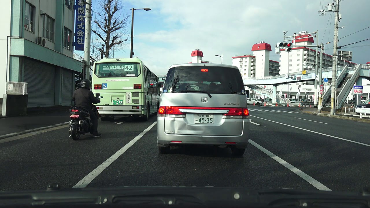 4K　京都府京都市→亀岡市→兵庫県丹波篠山市→多可町→神河町への下道移動　等速　久世橋通り→国道9号→国道372号→兵庫県道77号→県道8号など