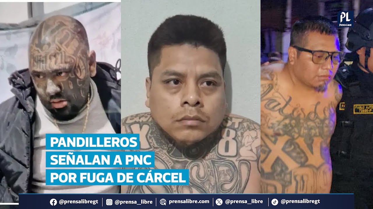 Pandilleros del Barrio 18 recapturados señalan a SP y PNC por fuga en Fraijanes 2; Boteo responde