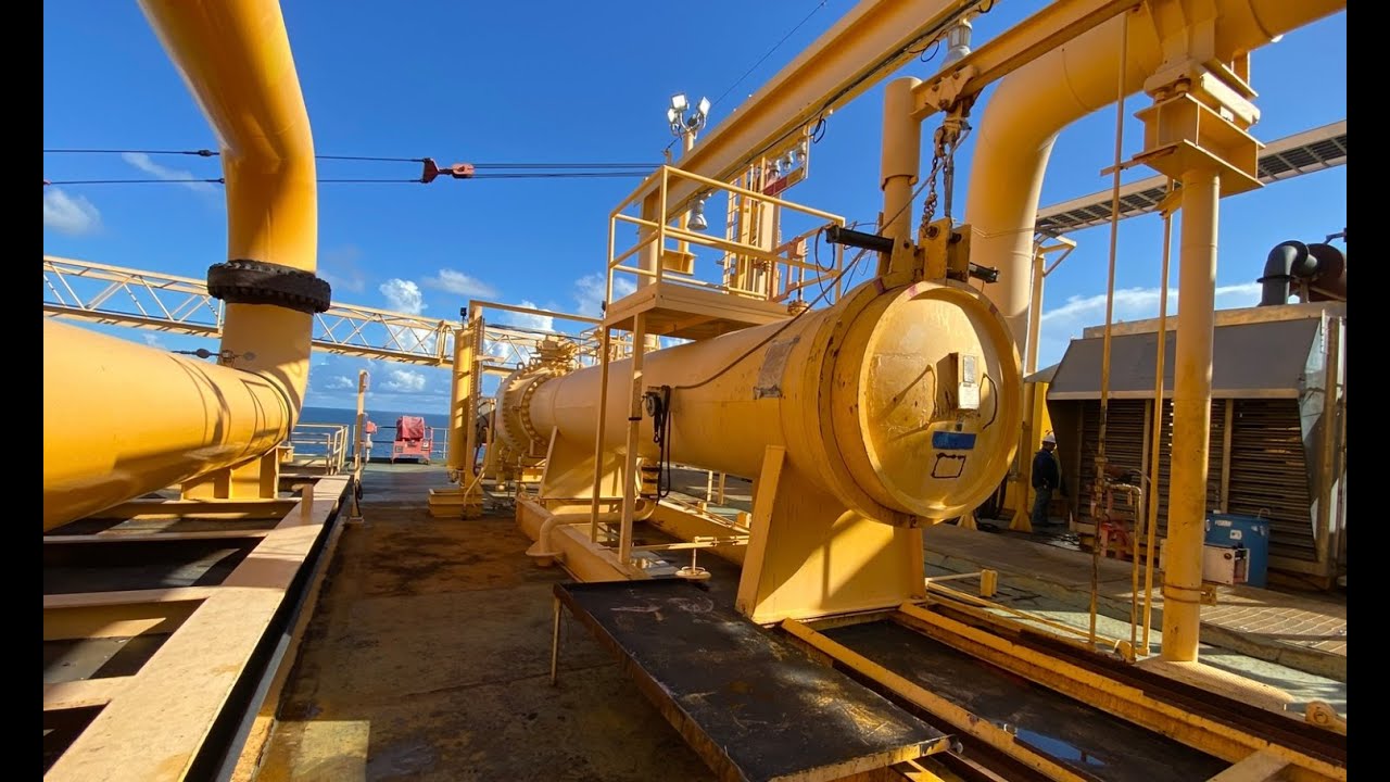Draining the Pig Launcher- Marine Terminal