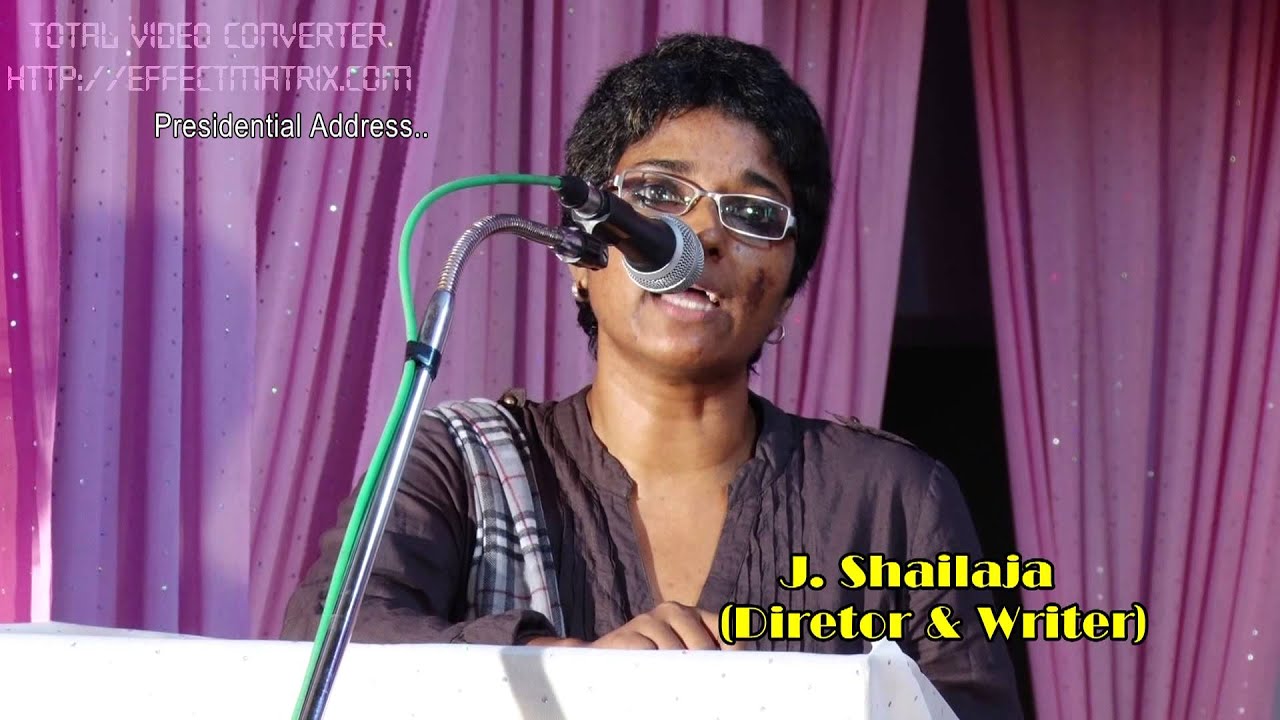 J.Shailaja's Speech