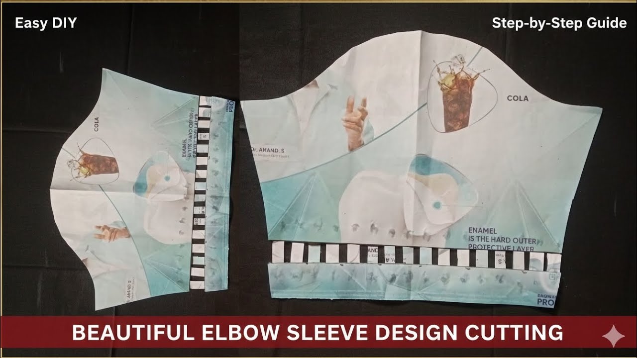 Beautiful elbow sleeve design cutting ❤️#sleavedesign❤️
